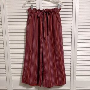 American Eagle Red Stripe Flowly Pants